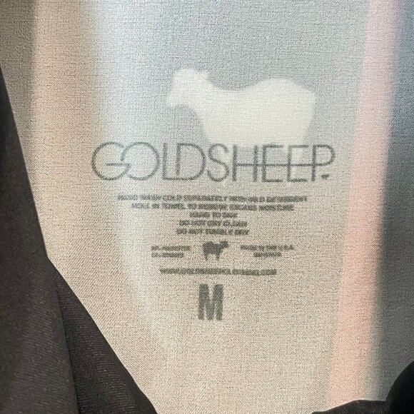 Goldsheep Womens Black Flash Star Windbreaker Jacket M 1/4 Zip Pullover Active - Picture 6 of 7